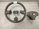 2001-2003 Mazda Protege Steering Wheel with Airbag Brown/Tan #10