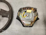 2001-2003 Mazda Protege Steering Wheel with Airbag Brown/Tan #10