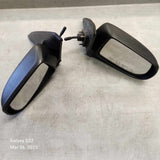 1999-2003 Mazda Protege Protege5 Manual Side View Mirror Set (Black)