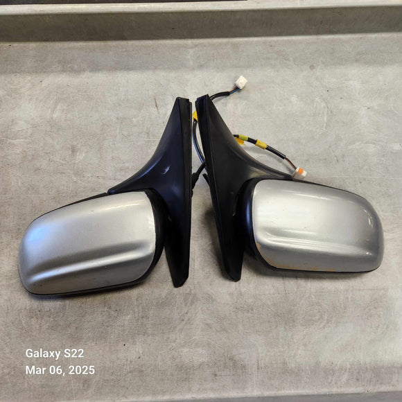 1999-2003 Mazda Protege Protege5 Power Side View Mirror Set (Silver)