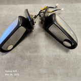 1999-2003 Mazda Protege Protege5 Power Side View Mirror Set (Silver)