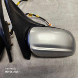 1999-2003 Mazda Protege Protege5 Power Side View Mirror Set (Silver)