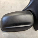 1999-2003 Mazda Protege Protege5 Manual Side View Mirror Set (Black)