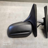 1999-2003 Mazda Protege Protege5 Manual Side View Mirror Set (Black)