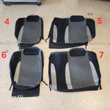 2003 Mazdaspeed Protege Seat Cover Orange Stitch Rear Bench Upper Section