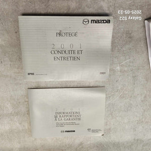 2001-2003 Mazda Protege Owner's Manual & Warranty Information Booklet