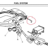 2003 Mazda Protege Fuel Tank Hose #2