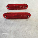 1999-2005 Mazda Miata MX5 OEM Rear Bumper RED Reflectors Side Marker Pair NB