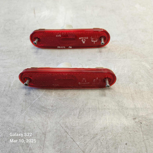 1999-2005 Mazda Miata MX5 OEM Rear Bumper RED Reflectors Side Marker Pair NB