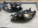 2003 Mazda Protege5 Protege5 PR5 Black Housing OEM Canadian Headlights Set