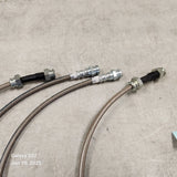 1999-2003 Mazda Protege Corksport Stainless Steel Braided Brake Lines (4)