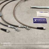 1999-2003 Mazda Protege Corksport Stainless Steel Braided Brake Lines (4)