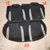 2003 Mazdaspeed Protege Seat Cover Partial Set - Yellow Stitch
