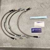1999-2003 Mazda Protege Corksport Stainless Steel Braided Brake Lines (4)