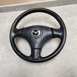 2001-2003 Mazda Protege Protege5 Leather Steering Wheel