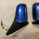 2001-2003 Mazda Protege Protege5 Power Side View Mirror Set (Laser Blue)