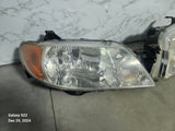 2001-2003 Mazda Protege Sedan Chrome Headlight Set