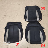 2003 Mazdaspeed Protege Seat Cover Yellow Stitch Partial Set