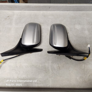 1999-2003 Mazda Protege Protege5 Power Side View Mirror Set (Silver)