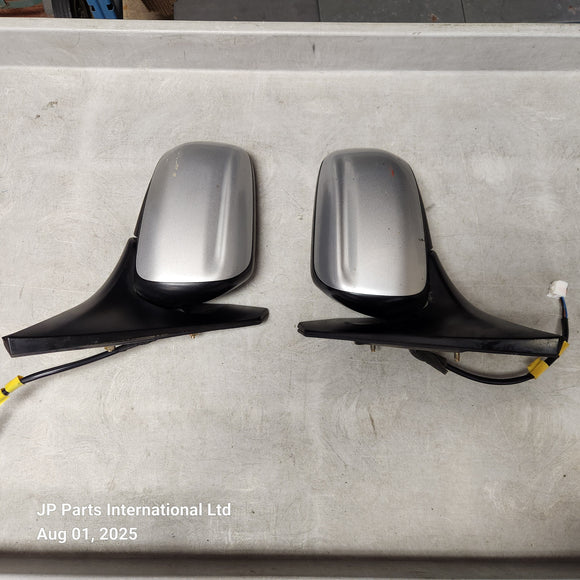 1999-2003 Mazda Protege Protege5 Power Side View Mirror Set (Silver)