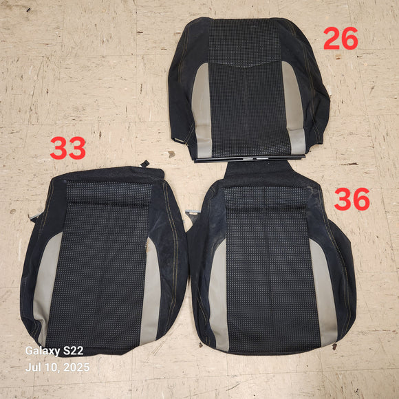 2003 Mazdaspeed Protege Seat Cover Partial Set - Yellow Stitch