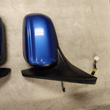 2001-2003 Mazda Protege Protege5 Power Side View Mirror Set (Laser Blue)