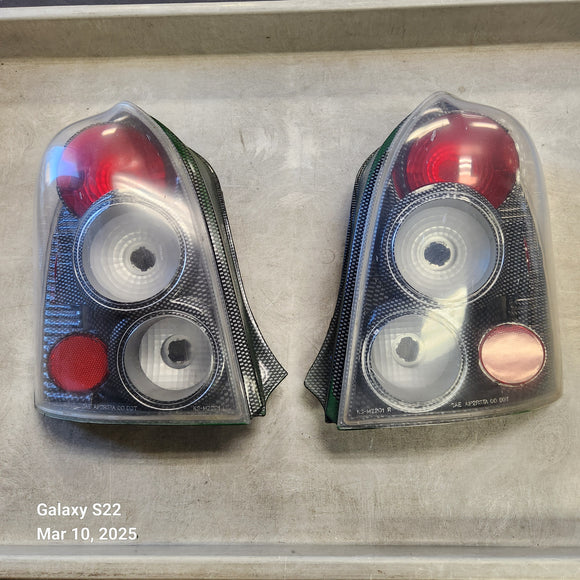 Mazda Protege5 Black Euro CF Carbon Style Tail Lights