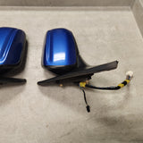 2001-2003 Mazda Protege Protege5 Power Side View Mirror Set (Laser Blue)
