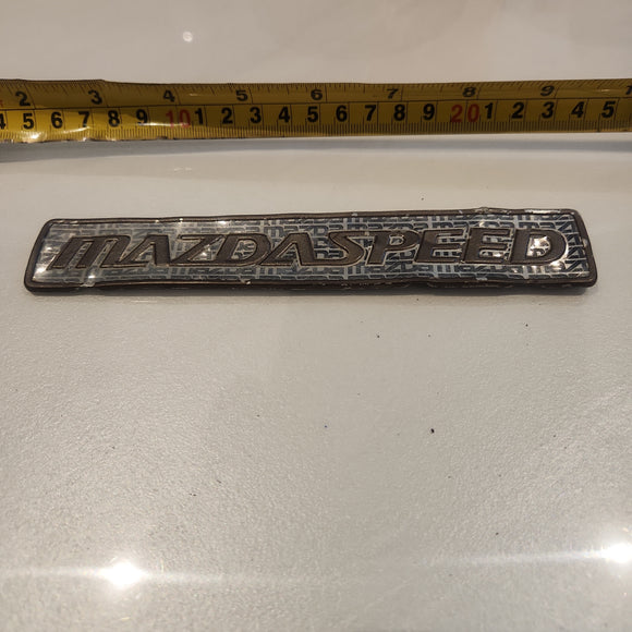 Damaged Mazdaspeed Trunk Badge